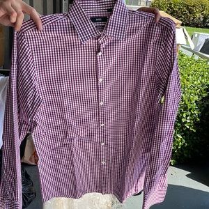 Men’s Boss gingham shirt long sleeves! So elegant for the office!